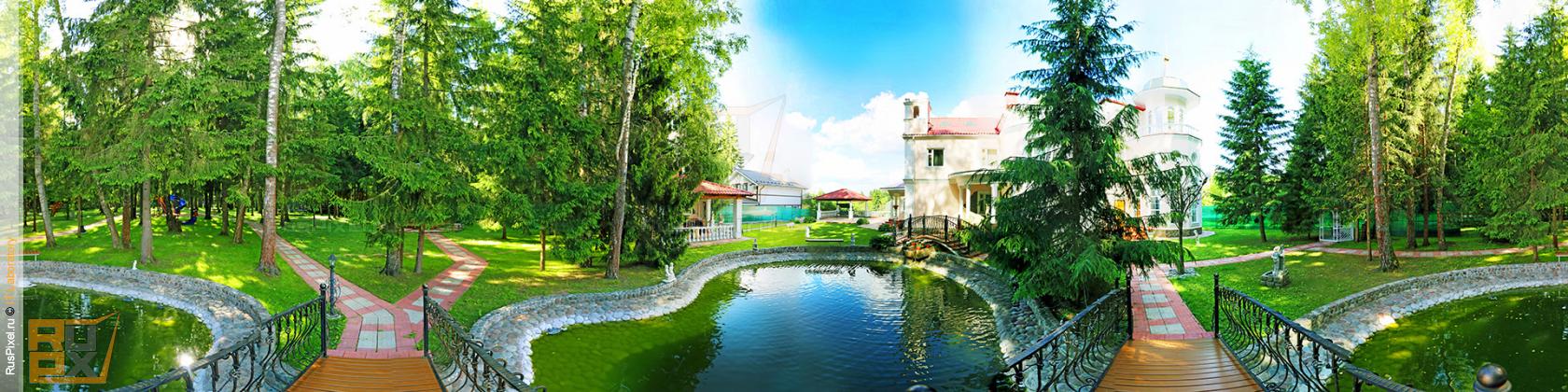 Виртуальный фототур 360 градусов, Истра, панорамная съемка, вид с мостика